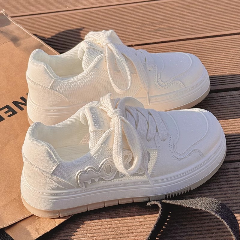 Zapatos de mujer de verano zapatos blancos nuevos zapatos de malla transpirables zapatos casuales zapatos deportivos