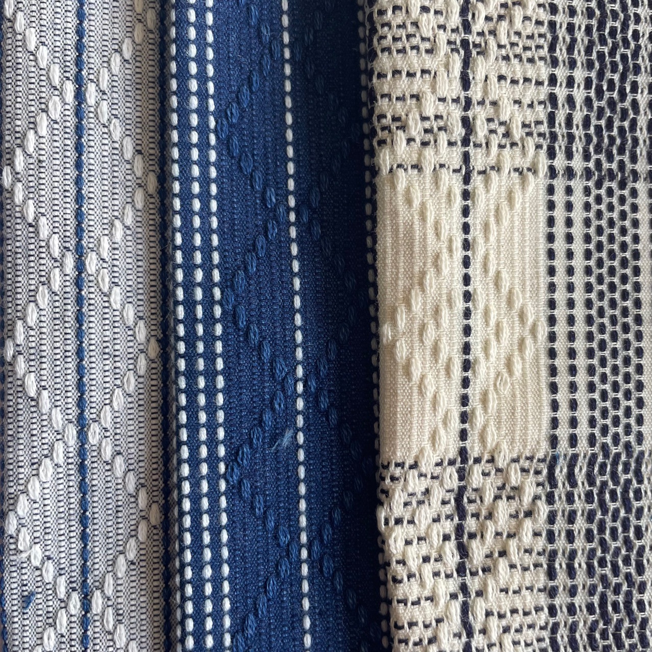 Cotton Indigo Yarn-dyed Kendo Suit Judo Suit Thorn Cloth Heavy Jacquard Fabric Workwear Trendy Brand Bag Cloth