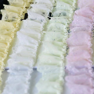R9Fa Mori-Style Girl Lace Ruffle Embroidery Handmade Clothing Skirt Hem Decoration Children's Clothing Fabric Lace Wholesale