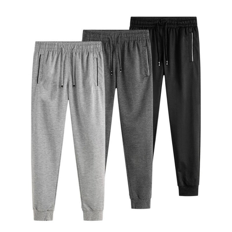 Autumn New Pants Men's Slim-fit Leg-toe Casual Trousers Men's Breathable Quick-drying Sports Pants Breeches Sweatpants Trendy