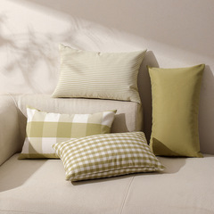 Home Decor Green Sofa Cushion and Pillow, PP Cotton Inner Core, Non-Woven Flocked Fabric Sofa Pillow Core