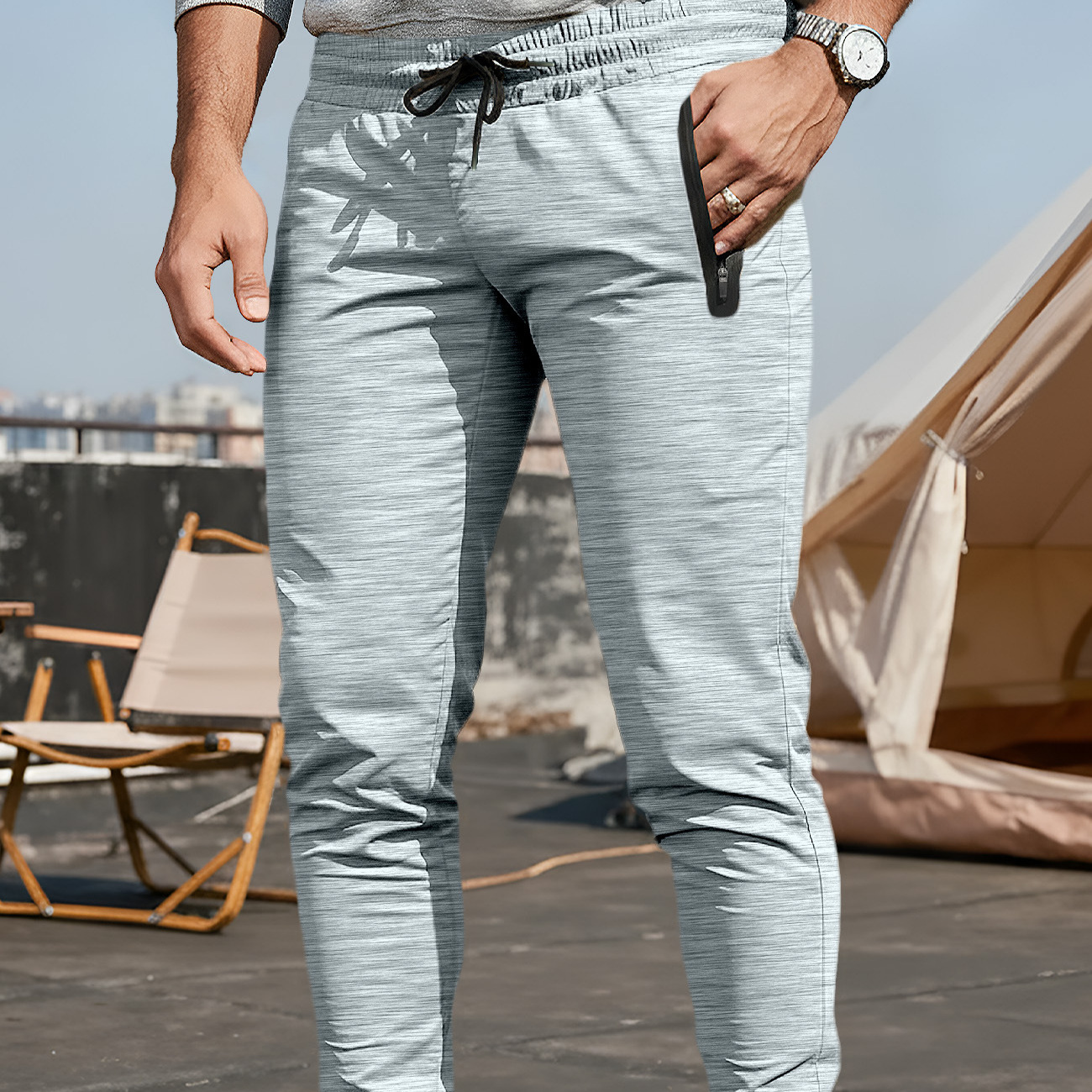 Nuevos pantalones de fitness de hombre transfronterizos europeos y estadounidenses primavera y verano pantalones deportivos de carreras casuales musculares doctor al por mayor