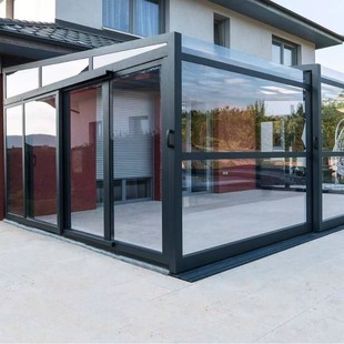 Chengdu Aluminum Alloy Electric Retractable Mobile Sun Room Folding Sun Room Mobile Skylight