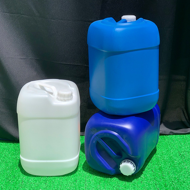 25L化工桶蓝色堆码桶10升5kg密封小口桶20kg白色消毒液包装塑料桶