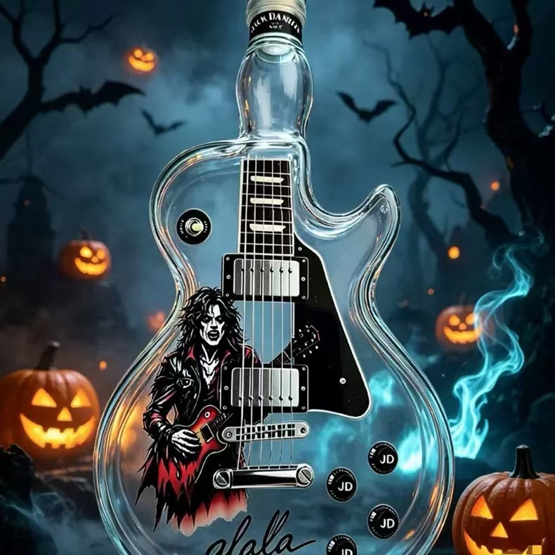 Botella de Vidrio para Whisky Forma de Guitarra de Vidrio de Borosilicato para Whisky image 21