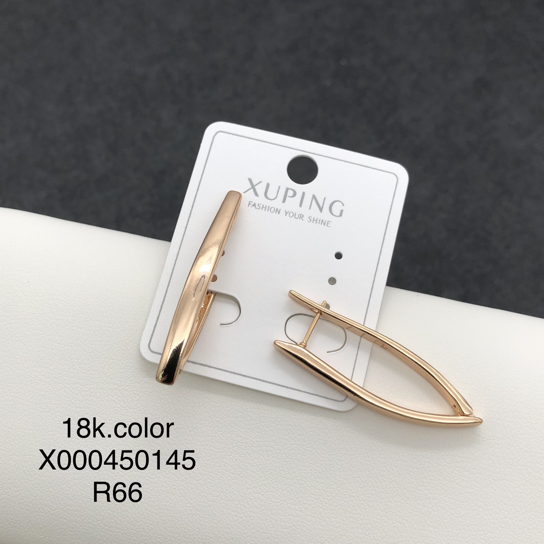 Pendientes de aro Xuping transfronterizos rusos de 18k con incrustaciones de diamantes, joyería de lujo ligero de alta gama al por mayor para mujer. image 50