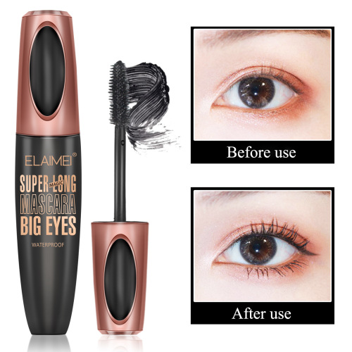 Cross-border best-selling ELAIMEI mascara 4D waterproof thick slim long waterproof non-smudge magic plumping mascara