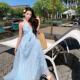 French Style Halter Sling dress Summer Seaside Vacation Super Fairy Atmosphere Backless Beautiful Sanya Photo Skirt