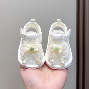 Summer 0-1 Year Old Baby Girl Toddler Shoes Soft Sole 3-6-9-12 Months Infant Non-Falling Anti-Kick Breathable Sandals