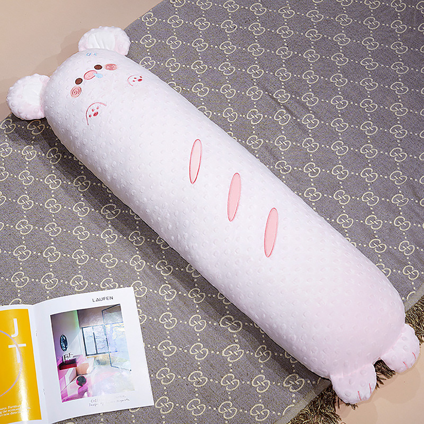 Cojín Largo Lateral para Dormir de Peluche para Dormitorio y Cama image 10