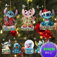 跨境卡通动漫人物系列节日气氛圣诞树亚克力挂件亚克力钥匙扣