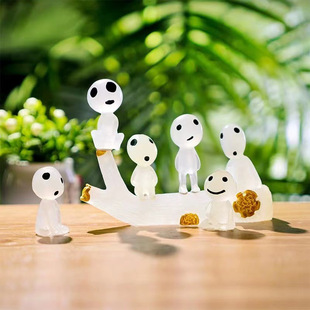 New Arrival Branches Crafts Ornaments Hayao Miyazaki Doll Fluorescent Micro-landscape Series Japanese-style Healing Aquarium Landscaping