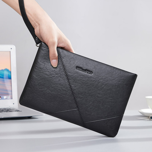 Emperor Paul Clutch Bag Men's Cowhide Handbag Business Men's Armpit Bag Envelope Bag Wholesale Large Capacity Handbag