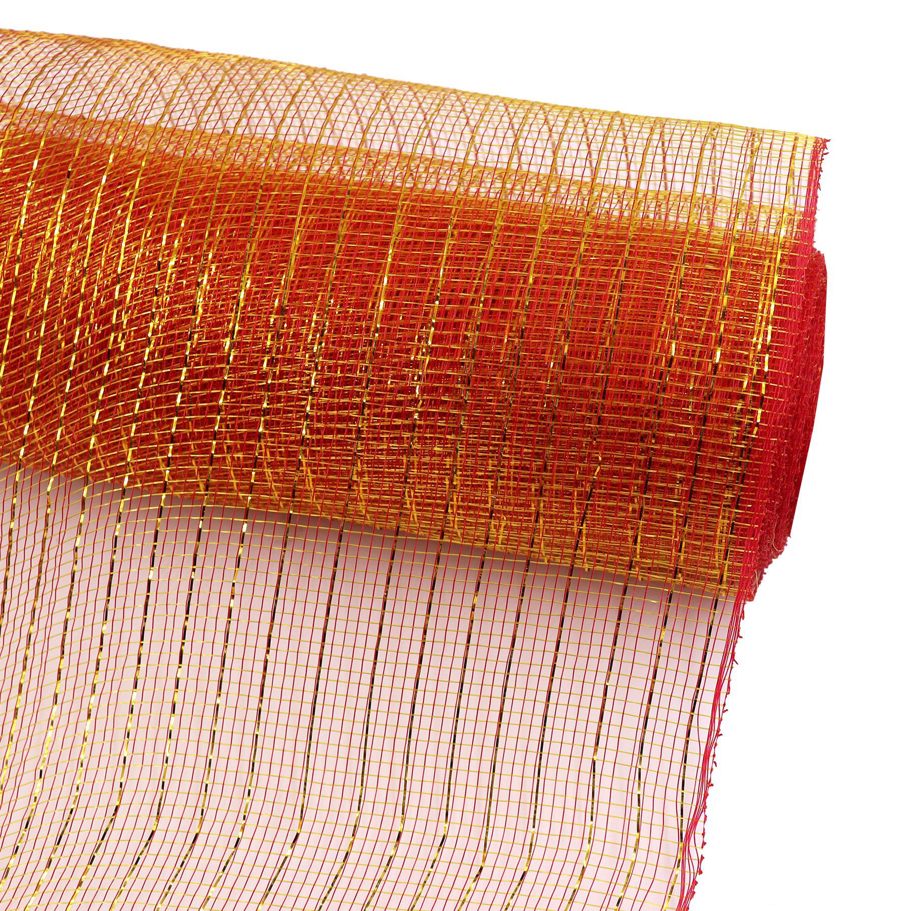 En stock al por mayor borde parrilla PP malla Navidad guirnalda haciendo guirnalda material decorativo malla Halloween