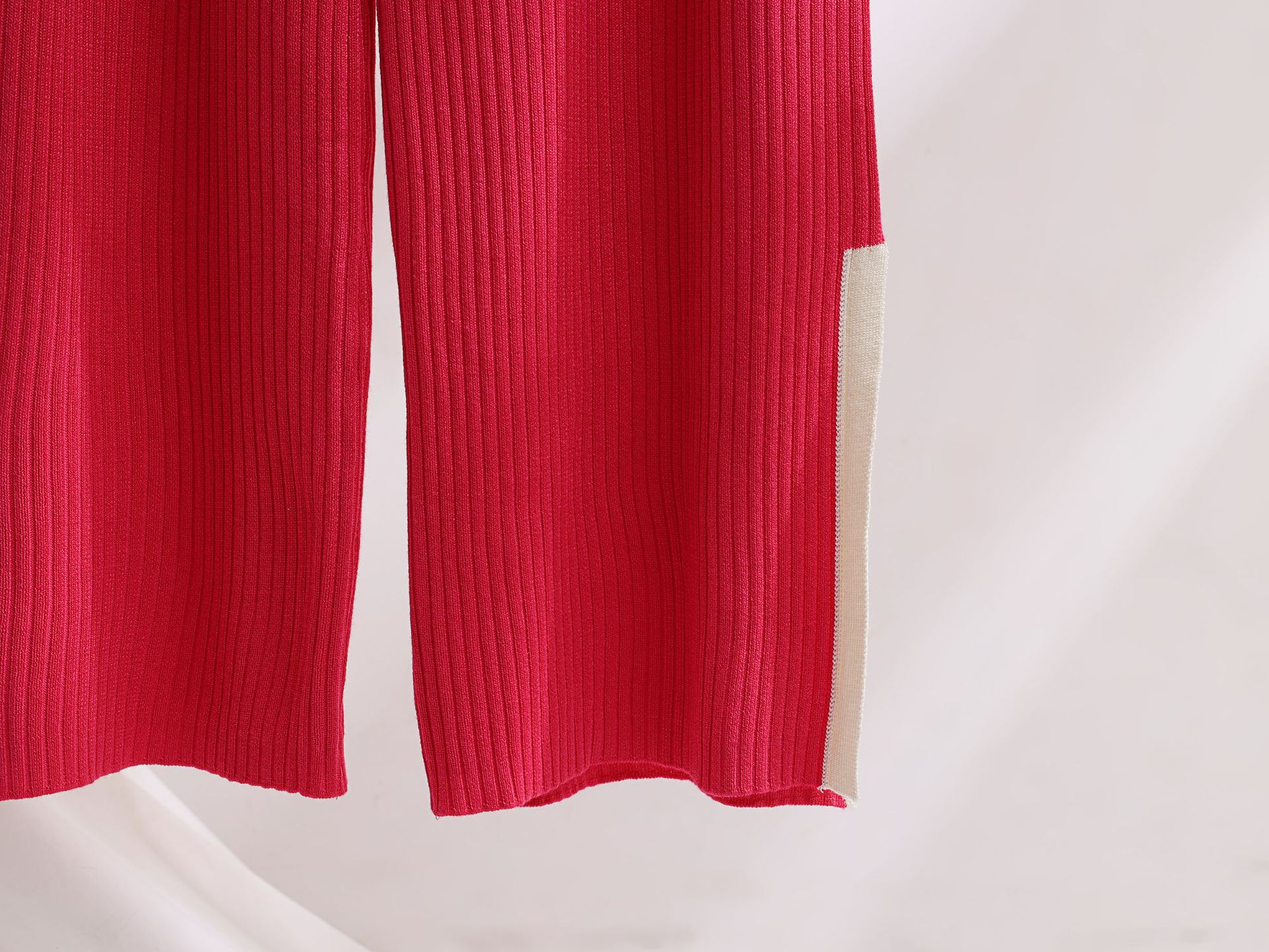 Daily Women's Casual Color Block Cotton Contrast Binding Pants Sets Pants Sets display picture 14