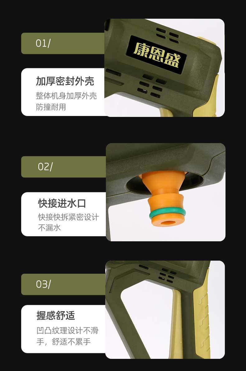 High Pressure Car Washer, Cordless, Brushless Motor, Lithium Battery