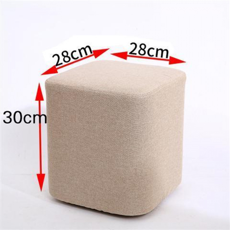 카키색 30cm 사각 스툴 - 장인 정신으로 엄선