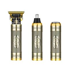 Cross-border exclusive oil head electric push trimmer digital razor hair trimmer nose hair three-in-one multi-functional shaver head-shaving device