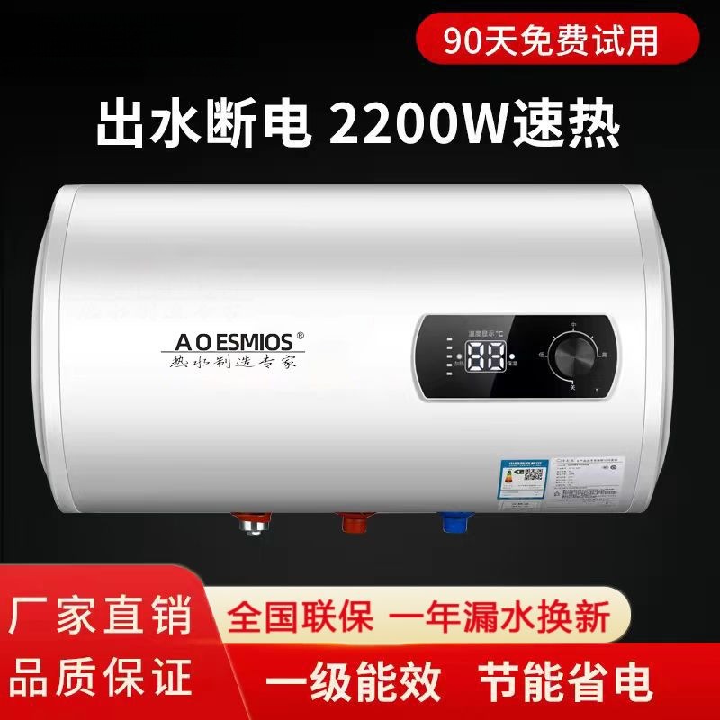 电热水器家用储水式洗澡速热家庭50升60升智能热水器源头工厂