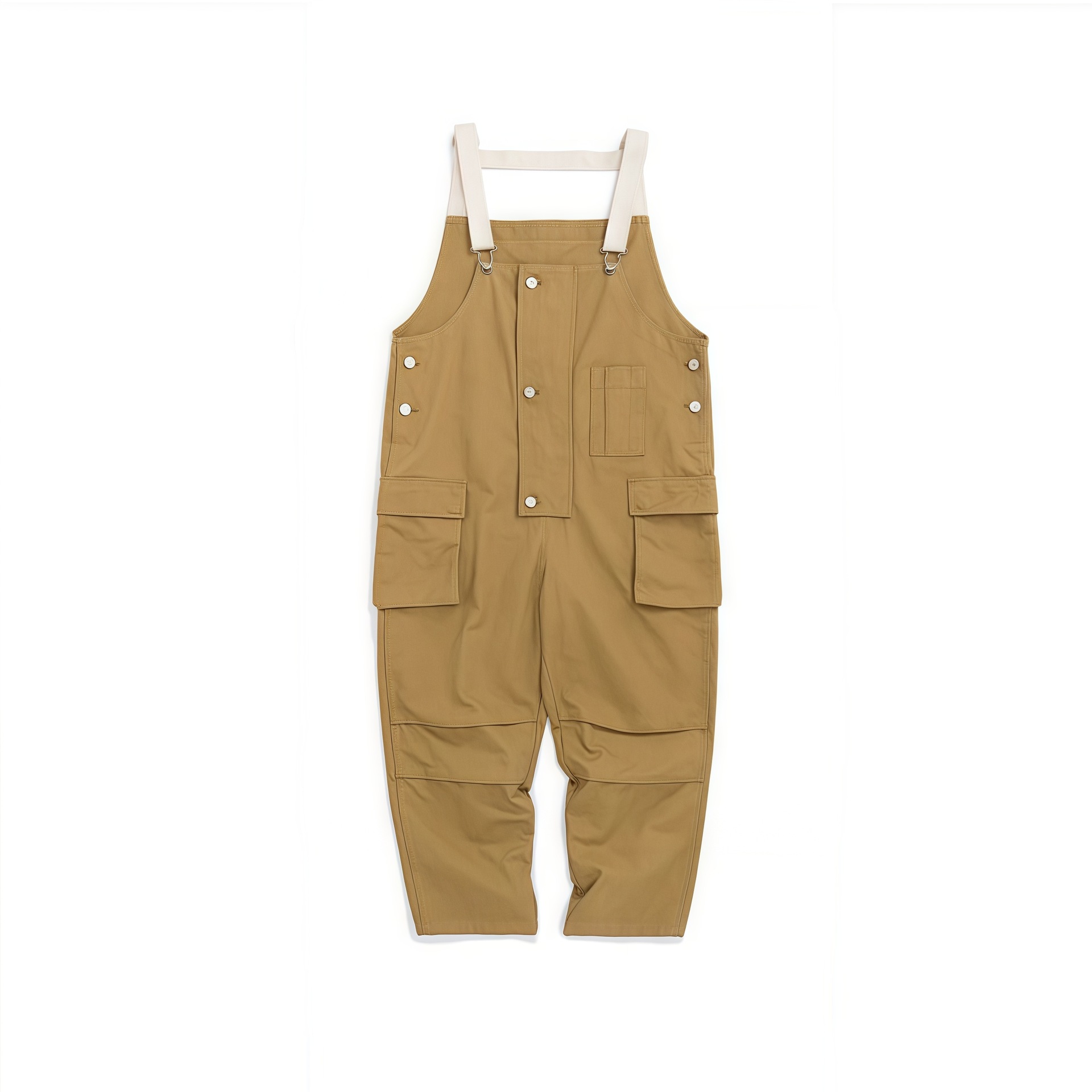 2025 Inverse Craftsman Kaha Ropa de trabajo retro japonesa Monos de bolsillo grandes para hombres y mujeres Estilo BF suelto y delgado para todos los partidos