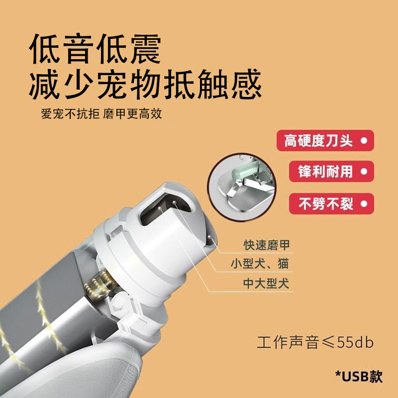 国境を越えた新しいペット用爪切り、爪磨き、出血防止機能付き、ペットの犬用爪切りツール|undefined
