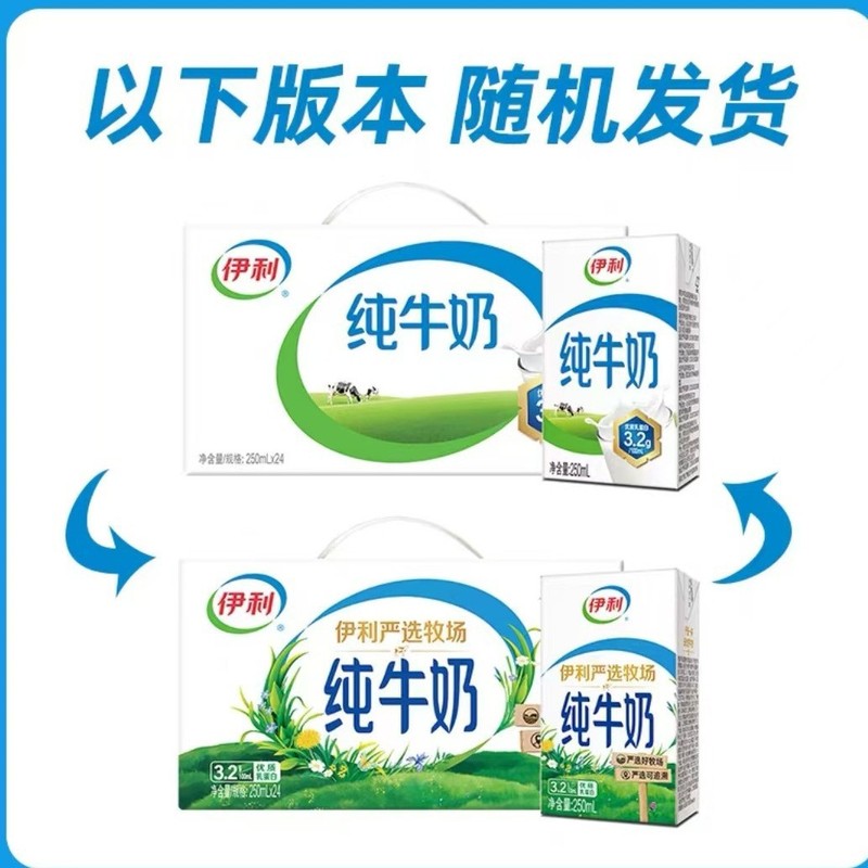 8月新货纯牛奶250ml*24盒装/整箱批成人学生营养早餐1批发|undefined