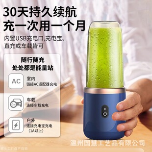 Mini Juicer Portable Home Wireless Juicer Multifunctional USB Charging Electric Juice Cup 6 Knife Wholesale