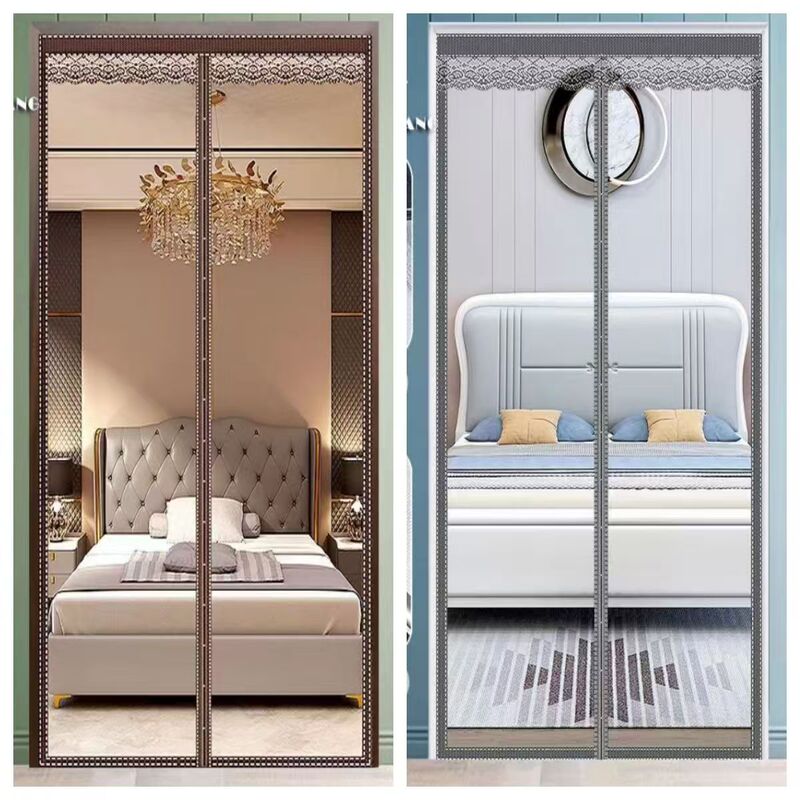 Thickened Encrypted Diamond Mesh Door Curtain for Summer Mosquito Prevention, Bedroom Door Curtain, Self-Absorbing Door Screen Thickened Encrypted Diamond Mesh Door Curtain for Summer Mosquito Prevention, Bedroom Door Curtain, Self-Absorbing Door Screen