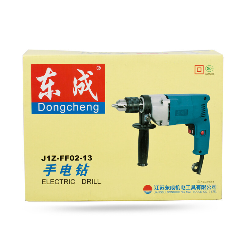 Dongcheng taladro eléctrico de mano hacia adelante y hacia atrás puede ajustar la velocidad de la herramienta eléctrica de taladro de agujero abierto de alta potencia 1450 rpm J1Z-FF0