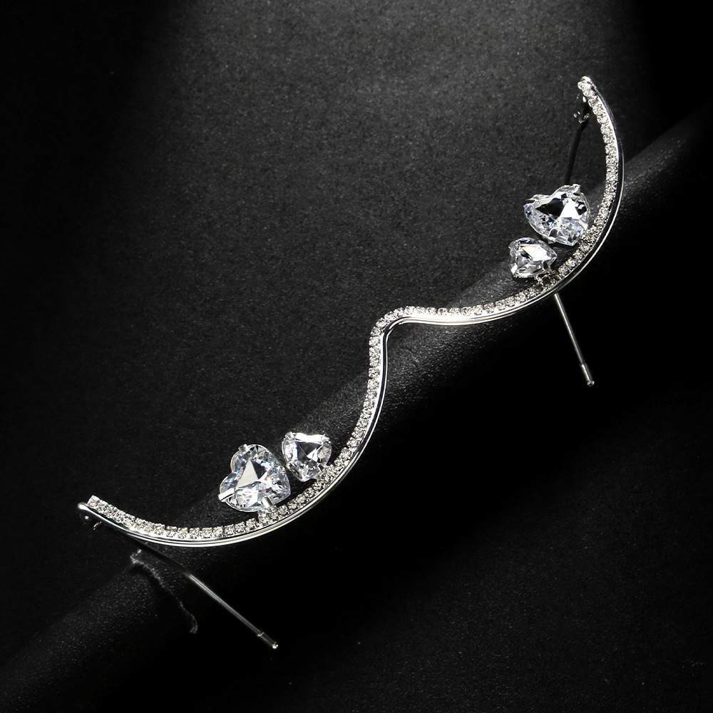 Women's Gender 1 Piece Glam Novelty Heart Shape Rhinestone Women's Glasses