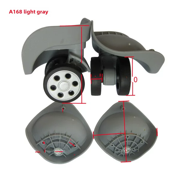 A168 double-row wheel trolley case wheel accessories universal wheel luggage travel luggage wheel wholesale and retail