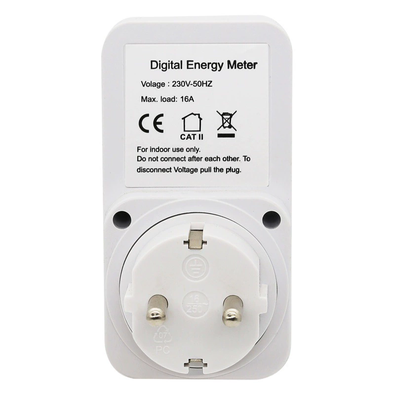 Производители поставляют Европейский стандарт маленький экран измерительная розетка ЖК-монитор мощности бытовой счетчик энергии