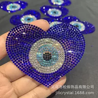 Songshuo высокое качество горный хрусталь любовь горный хрусталь горячий расплав клейкий узор Алмазная нашивка тканевая наклейка DIY аксессуары для одежды