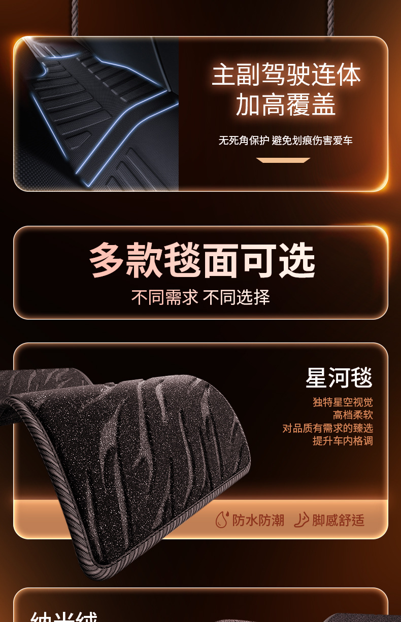 JAC Junling V5 TPE floor mats, full coverage, specialized for truck cabs, TPE floor mats for the front row, complete modification kit