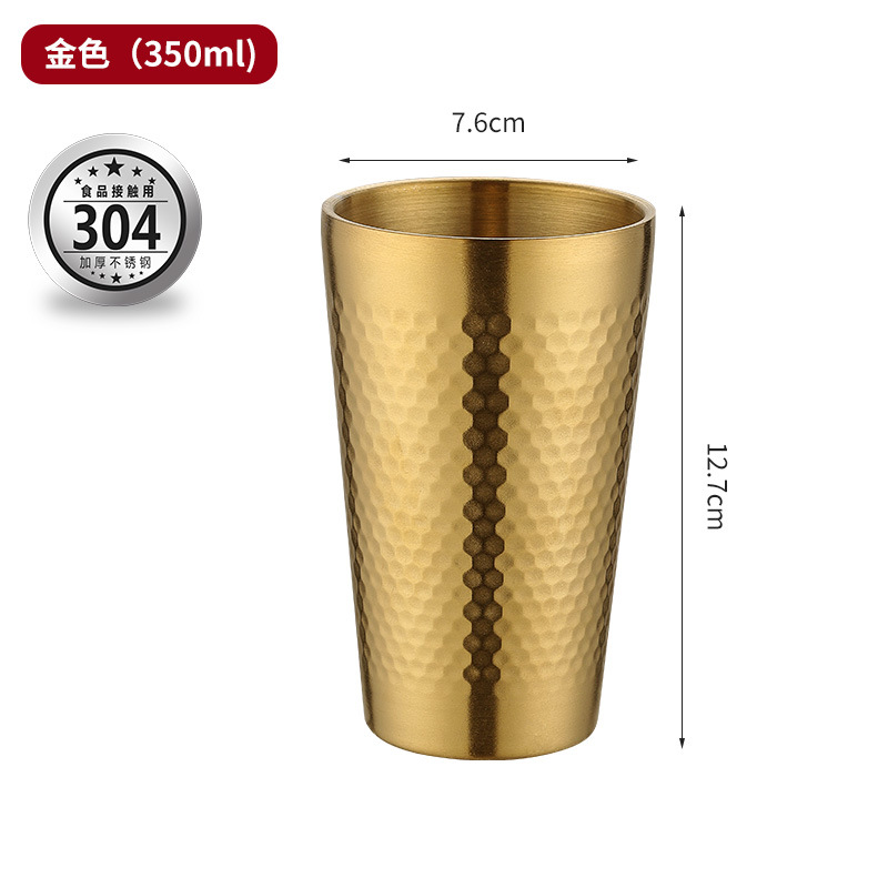 350ml Hammer Cup (304 de oro)