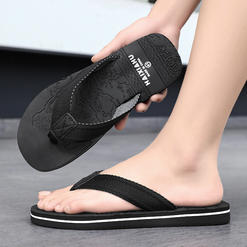 Cross-border 46 pantuflas de talla grande para hombre nuevo estilo de moda chanclas antideslizantes EVA playa sandalias de ocio chanclas tailandesas