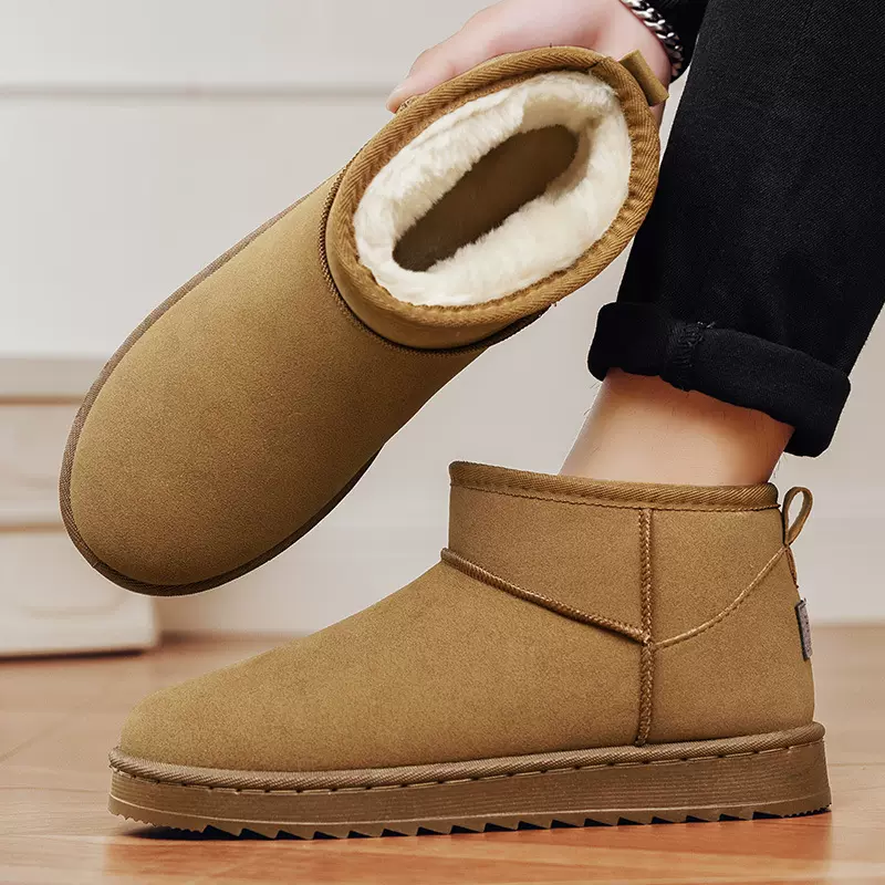 雪地靴男冬季2025新款加绒加厚保暖棉鞋男东北防滑休闲外穿雪地棉