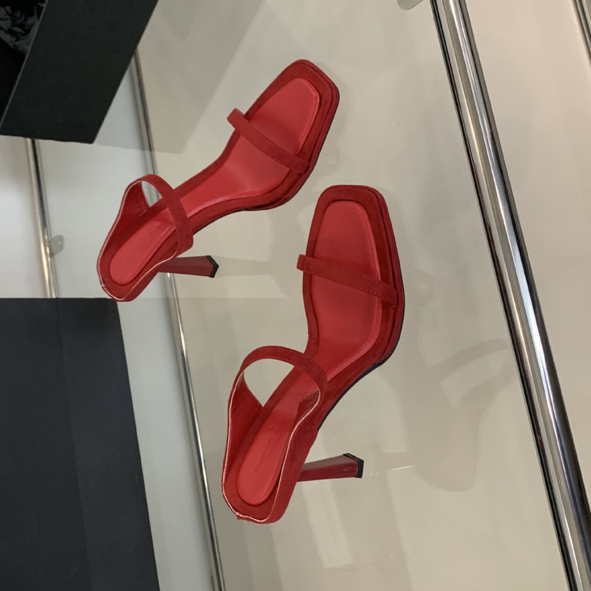 2025 Summer New Style One-Strap Thin High Heel Lazy Outdoor Half-Slip Beach Vacation Open-Toe Women's Sandals_vogvips.com