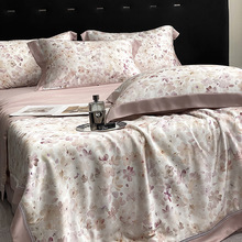 特价80支兰精双面天丝印花夏被四件套可机洗凉感冰丝花空调薄被子