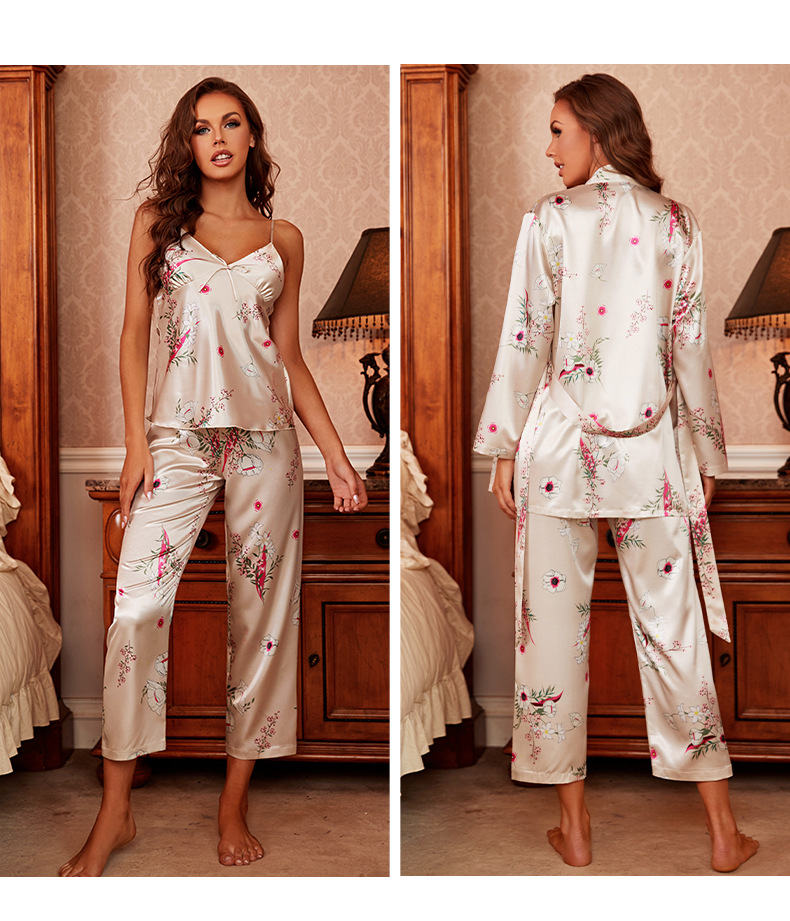 new silk four-piece sexy nightgown  NSJO37068