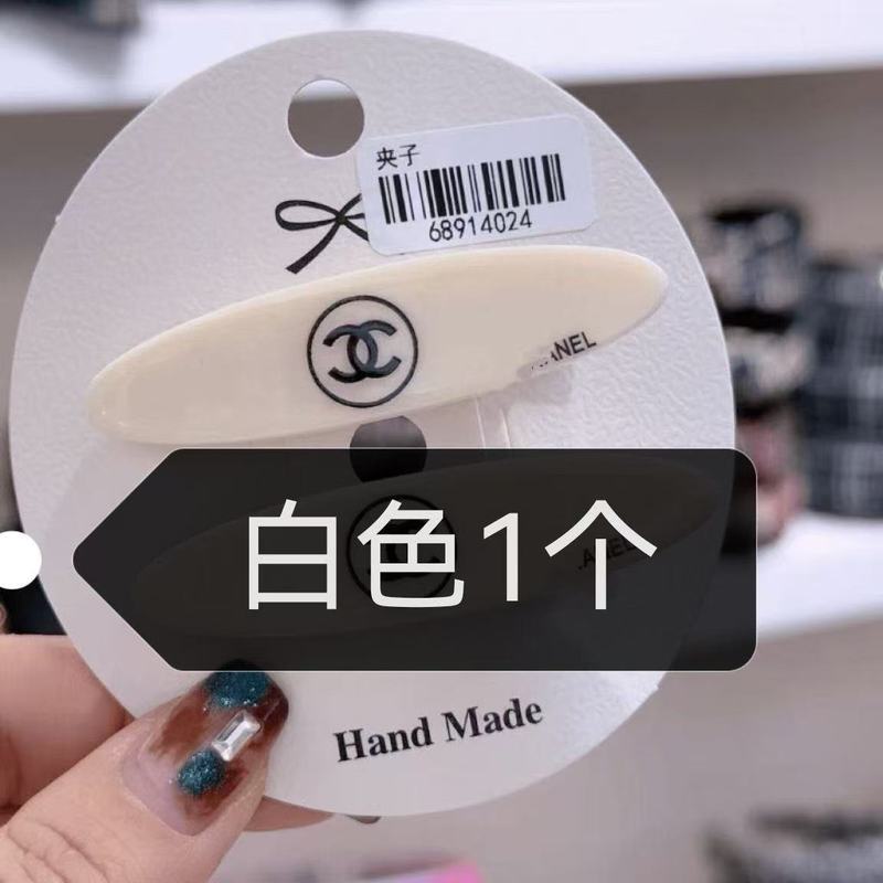 韩系ins风网红醋酸香风鸭嘴发卡侧边刘海香发夹高级韩国轻奢字母|undefined