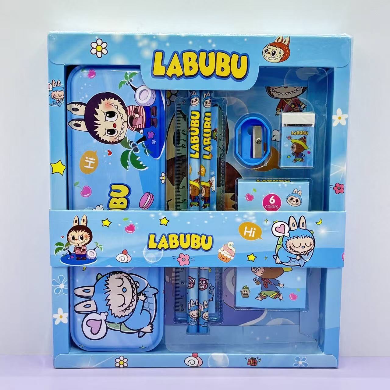 Set de Papelería Sanrio con Diseño de Mascotas, Set de Lápiz y Regla de Kuromi de Alta Calidad, Papelería para Estudiantes, Regalo y Premio para el Día del Niño.