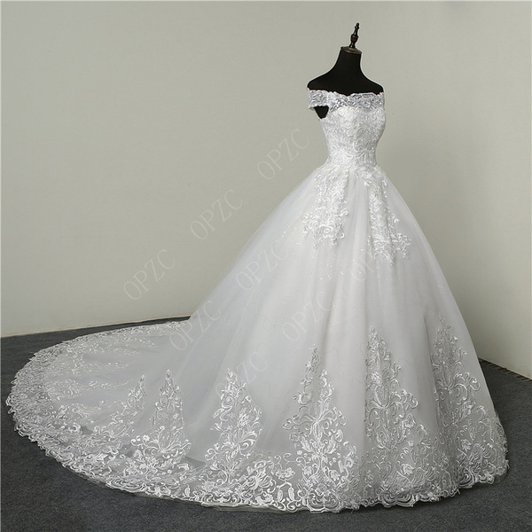 Main wedding dress 2025 new pure white large-size European and…