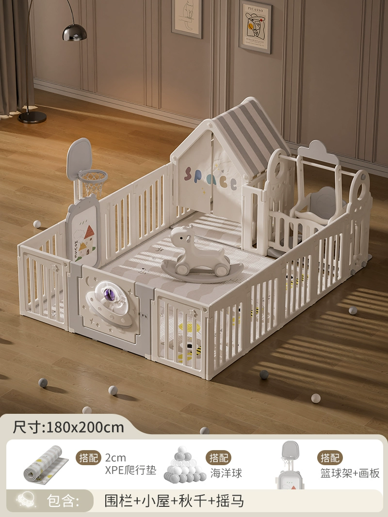 Children's fence for crawling, game mat