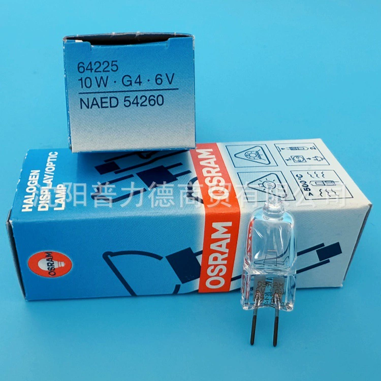 OSRAM OSRAM 64225 6V10W G4 спектрофотометр микроскоп галогенная вольфрамовая лампа NAED 54260