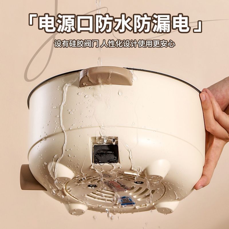 Chigo 多機能電気調理鍋学生寮ノンスティックオールインワン電気調理器小型 304 ステンレス鋼家庭用電気調理鍋|undefined