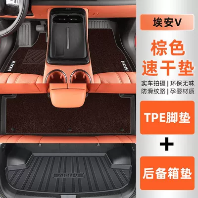 Ayaqaltılar (Kovriklər), Suitable for EAN V Tyrannosaurus Rex - aian-v-tyrannosaurus-rex-exclusive-double-layered-supreme-model-floor-mats-elegant-brown-minnie-velvet-trunk-mat