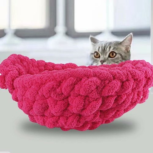 Thumb Thick Ice Stripe Yarn Ball Sausage Yarn Thick Snow Neel DIY Hand Knitting Blanket Cushion Pillow Pet Nest 