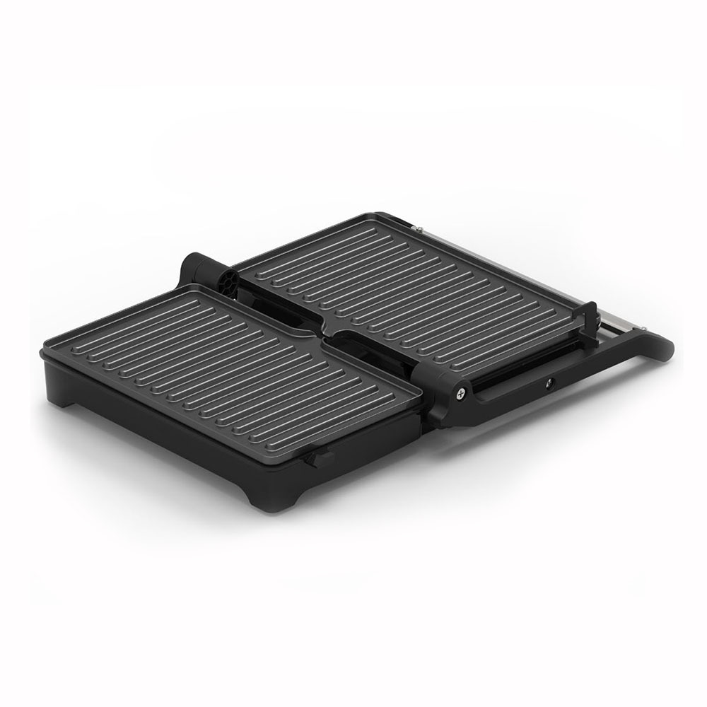 Caja de color neutro máquina de filete tostadora panini máquina de desayuno 180 grados máquina de desayuno plana máquina de sándwich image 3
