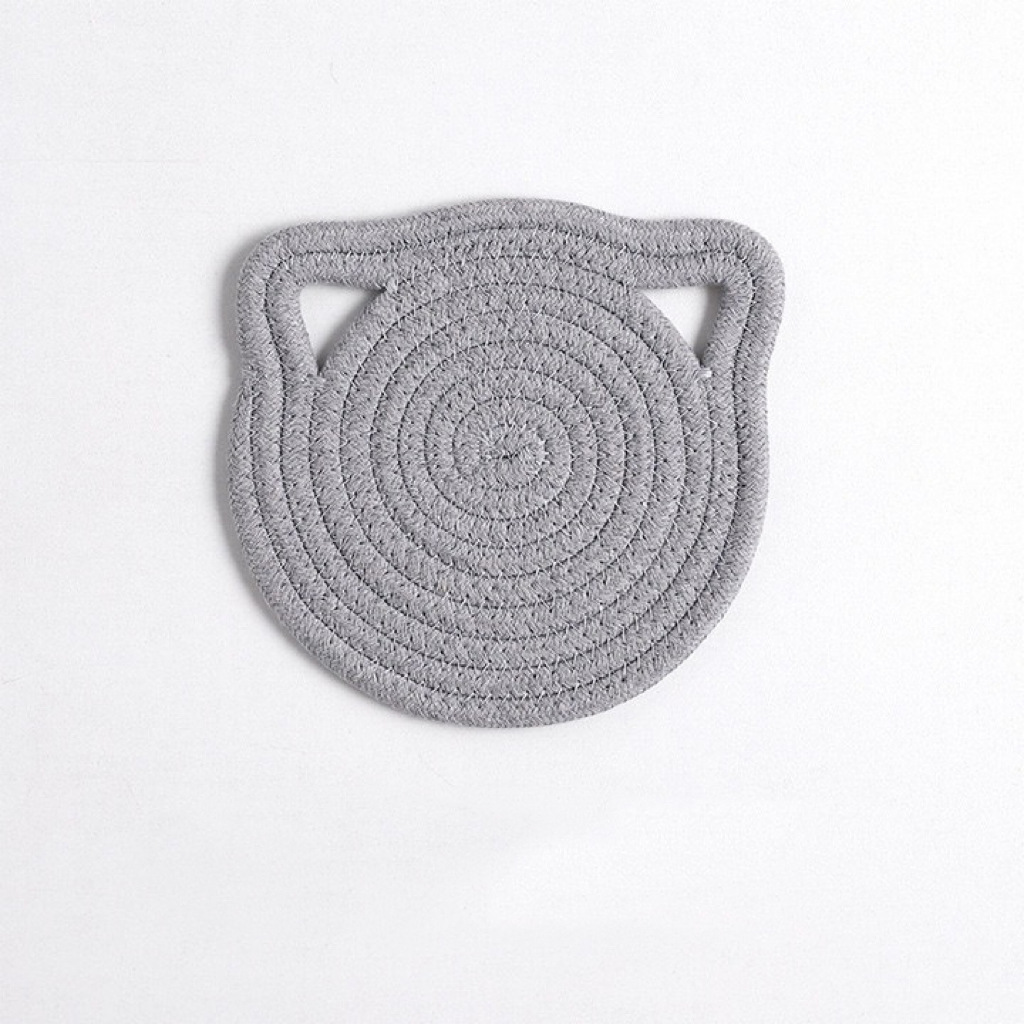 Mantel de Lino y Algodón Tejido, Aislante, Estilo Japonés, Antideslizante, para Platos, Tazones, Estilo Nórdico